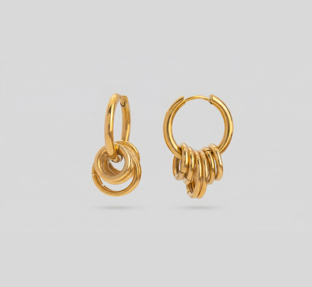 Sienna Charm Hoop Earrings