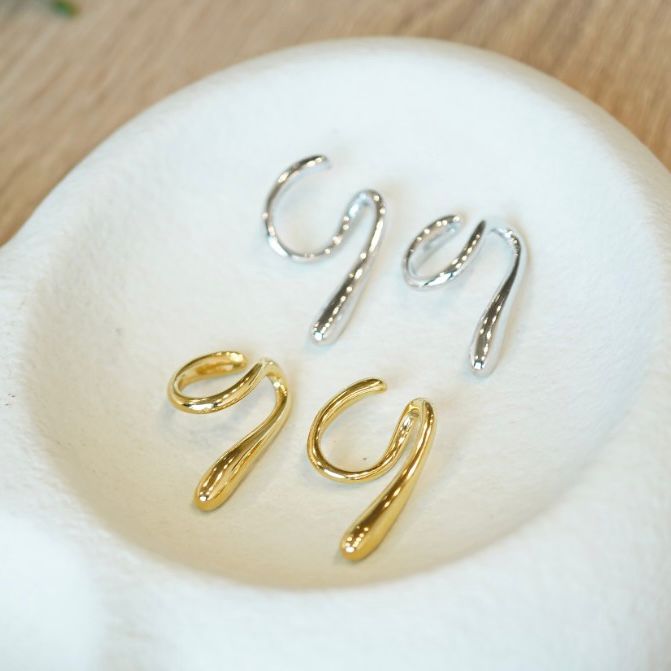 No Piercing Muse Curve Ear Cuffs