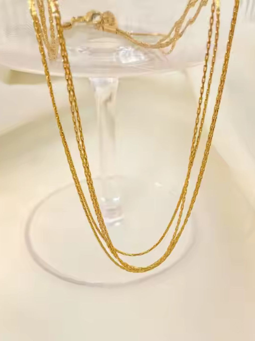 Layered Strings Necklace