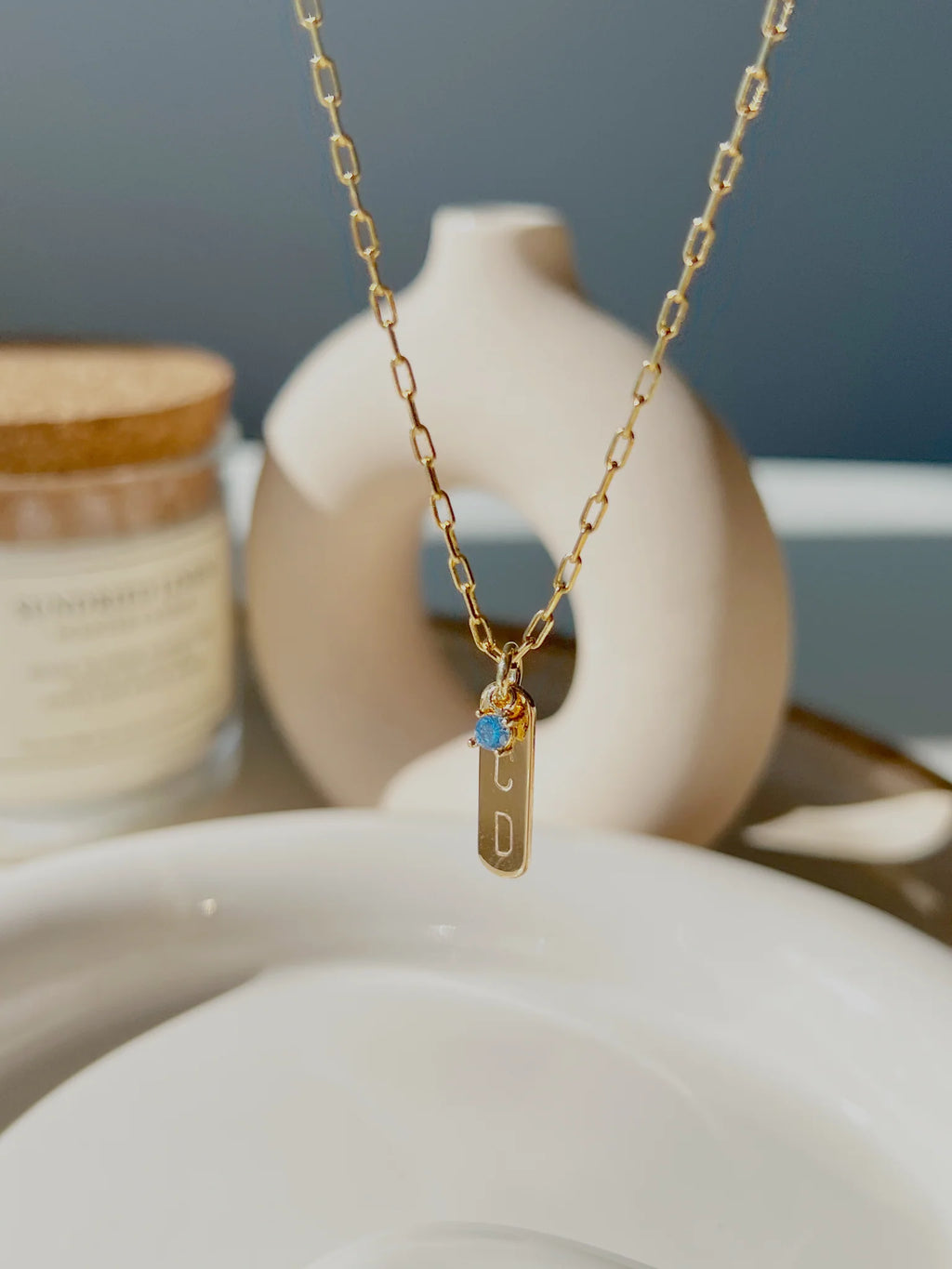 Birthstone Charm Necklace