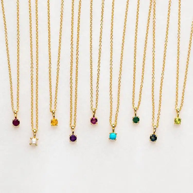 Birthstone Charm Necklace