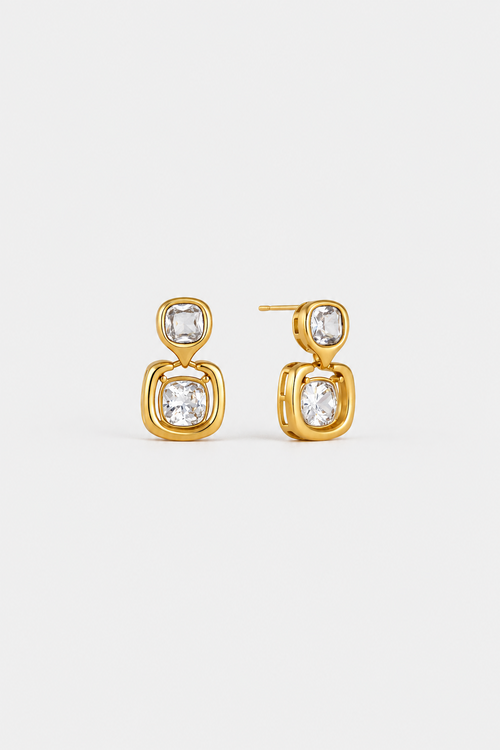 Ava Crystal Drop Earrings