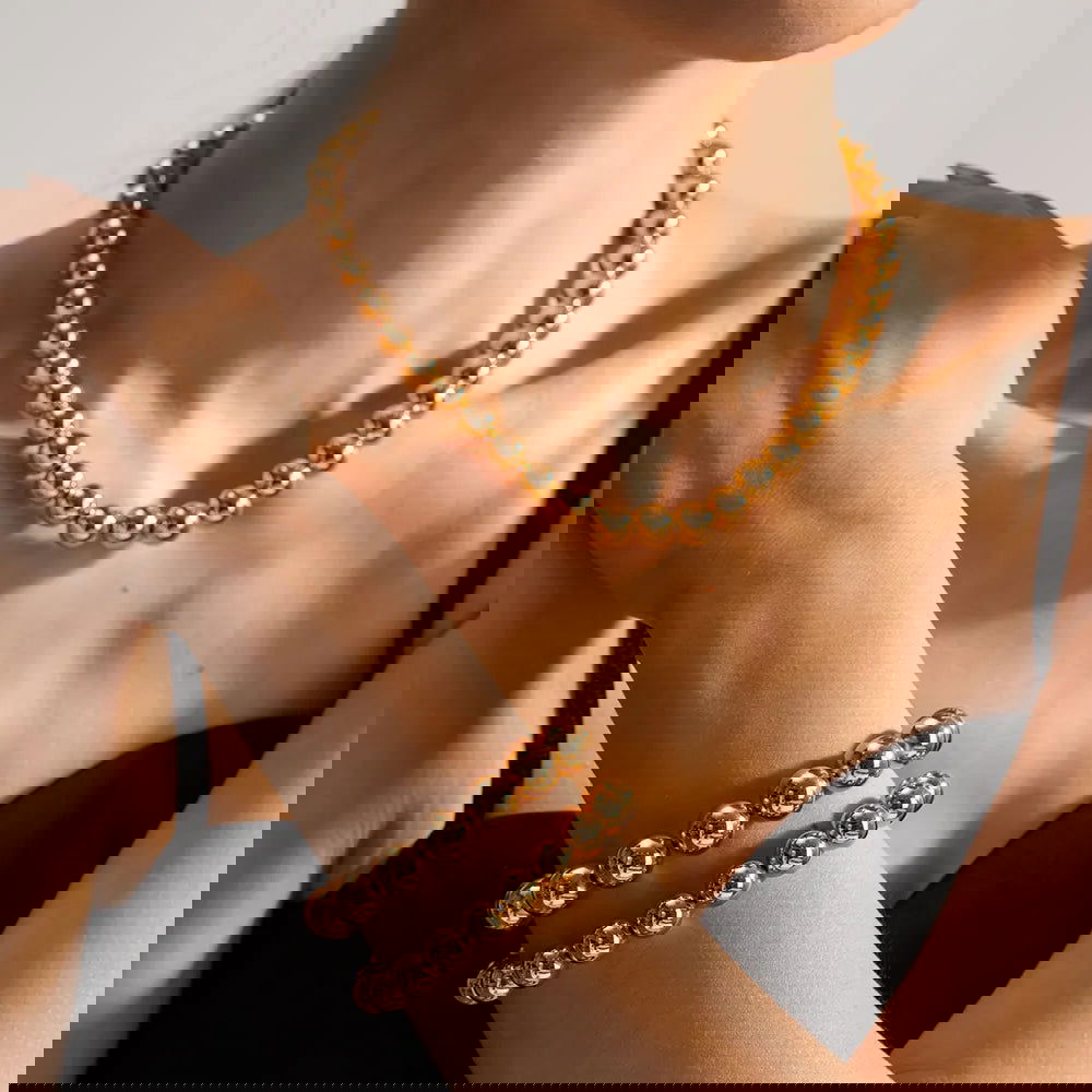 Beaded Chain Necklace - Shvetah