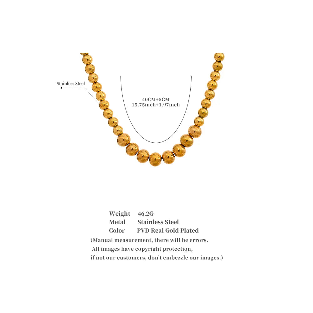 Beaded Chain Necklace - Shvetah