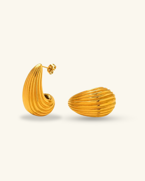 Bella Waterdrop Hoops - Shvetah
