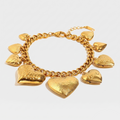 Bold Heart Charm Bracelet