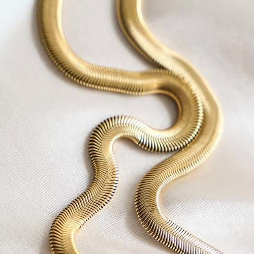 Bold Herringbone Necklace - Shvetah