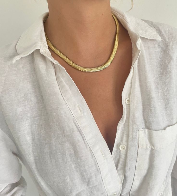 Bold Herringbone Necklace - Shvetah