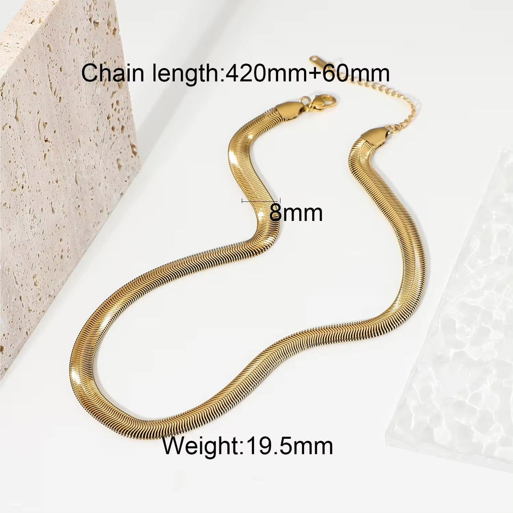 Bold Herringbone Necklace - Shvetah