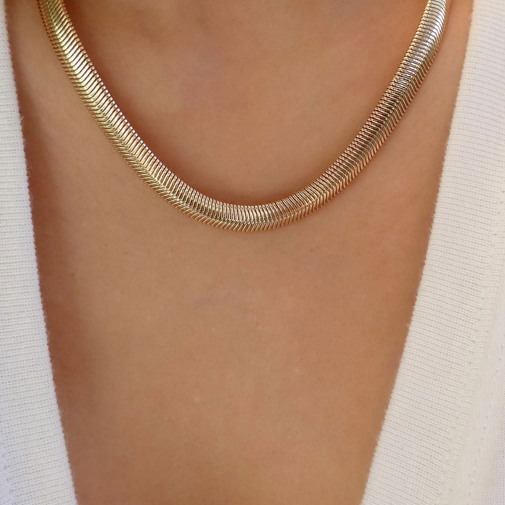 Bold Herringbone Necklace - Shvetah