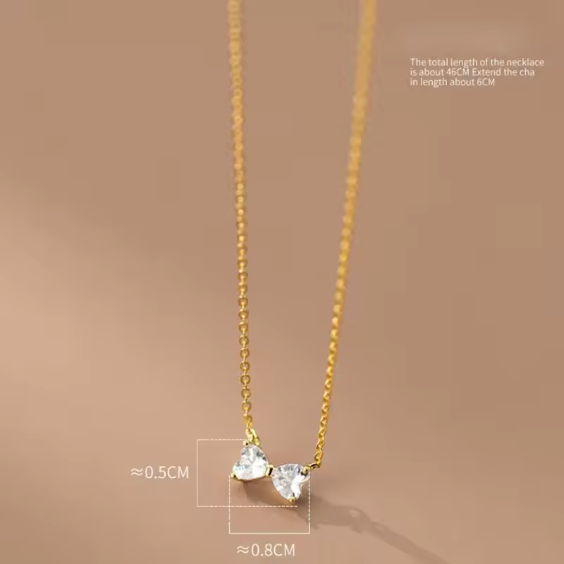 Bow Knot Necklace - Shvetah