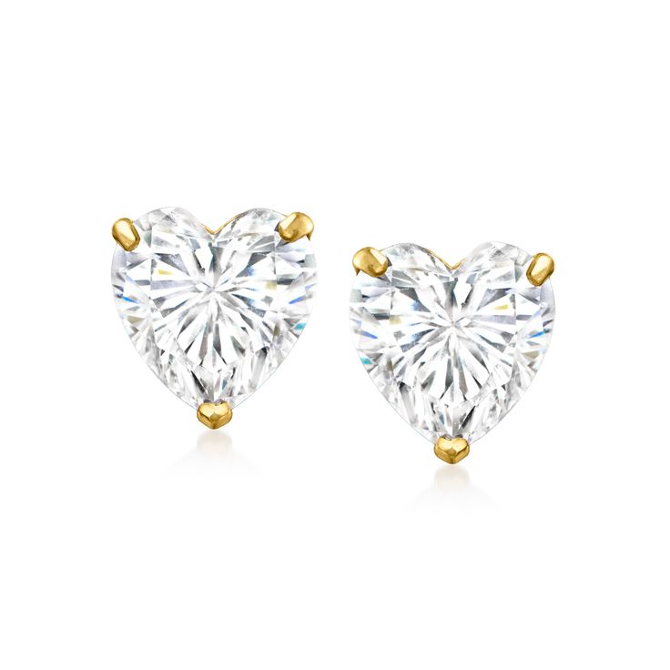 Ava Heart Studs