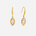 Solitaire Pear Drop Earrings_Shvetah(TM)