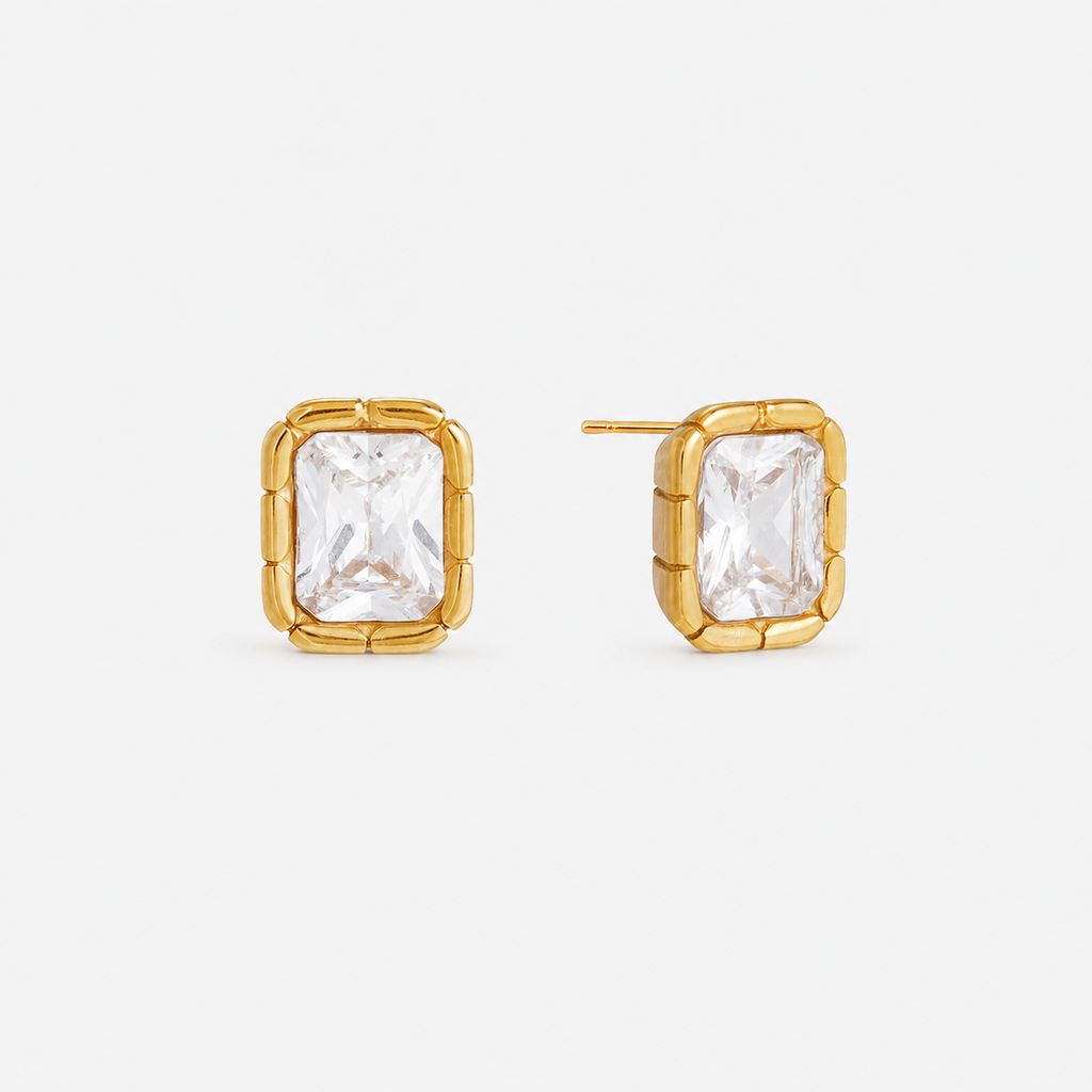 Square Bezel Studs_Shvetah(TM)