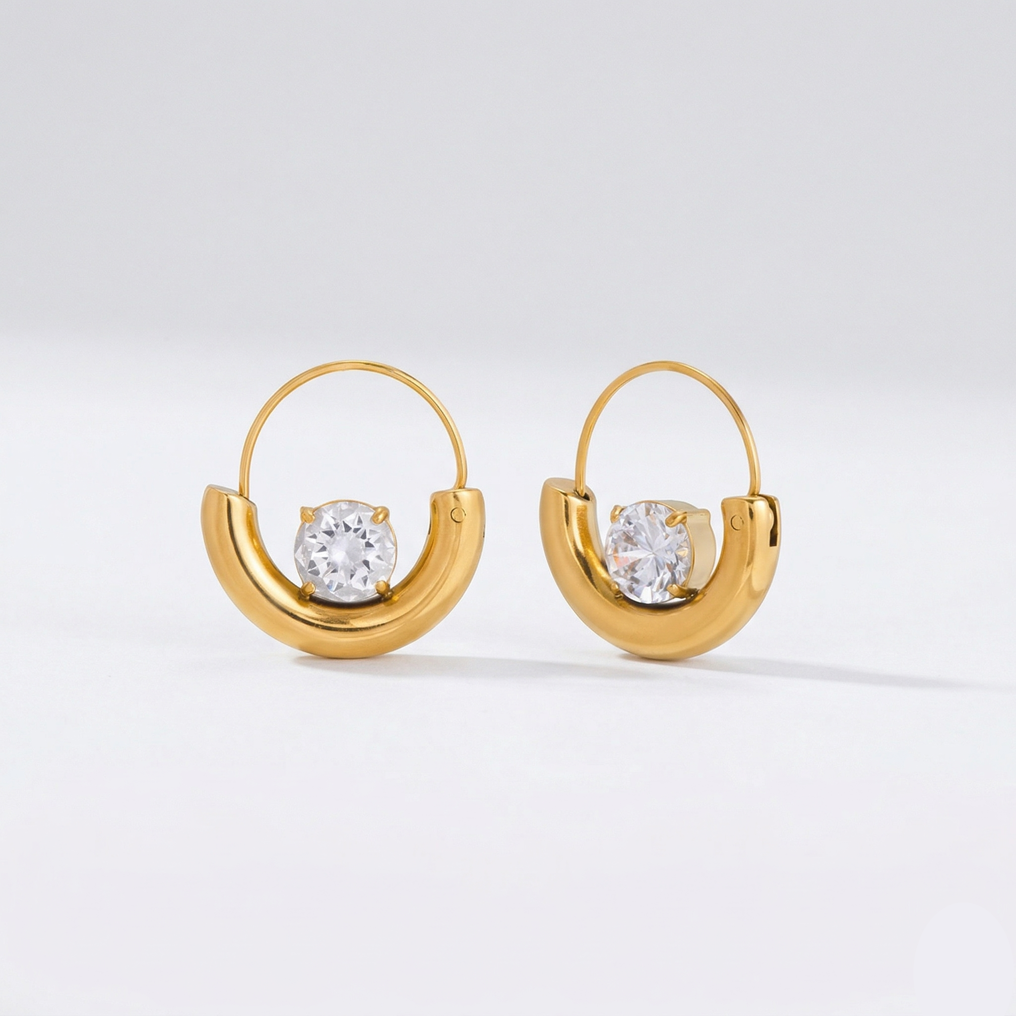 Crescent Hoop Earrings
