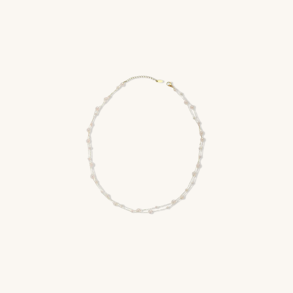 Dainty Pearl Necklace - Shvetah