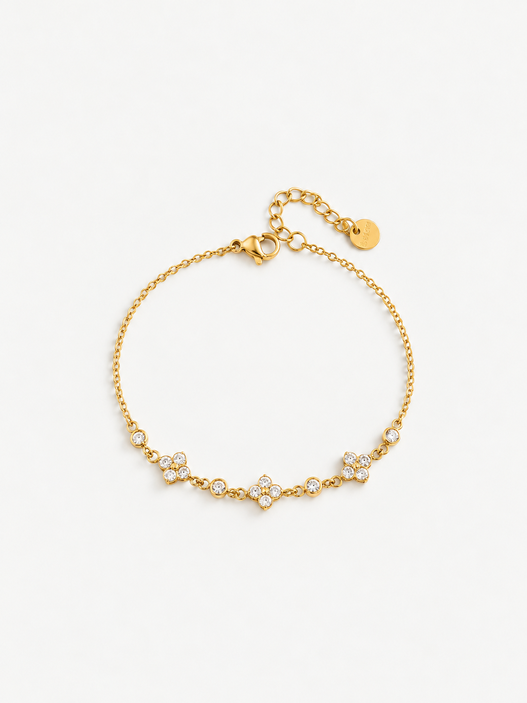 Marigold Floral Line Bracelet