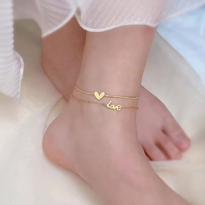 Drop Love Anklet - Shvetah