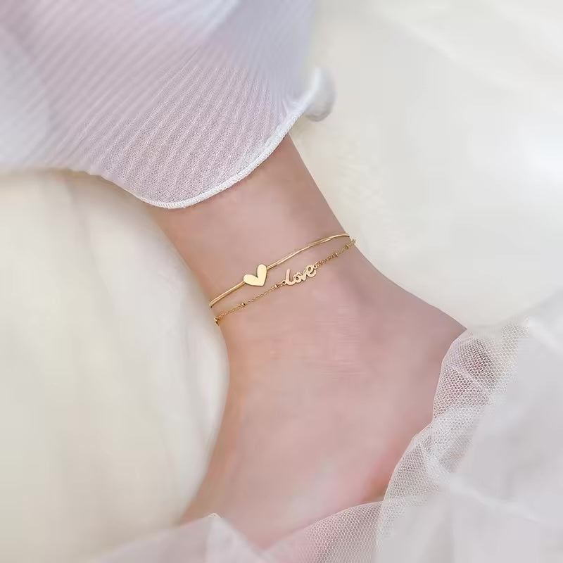 Drop Love Anklet - Shvetah