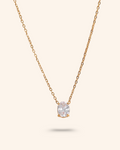 Oval Zirconia Pendant Necklace