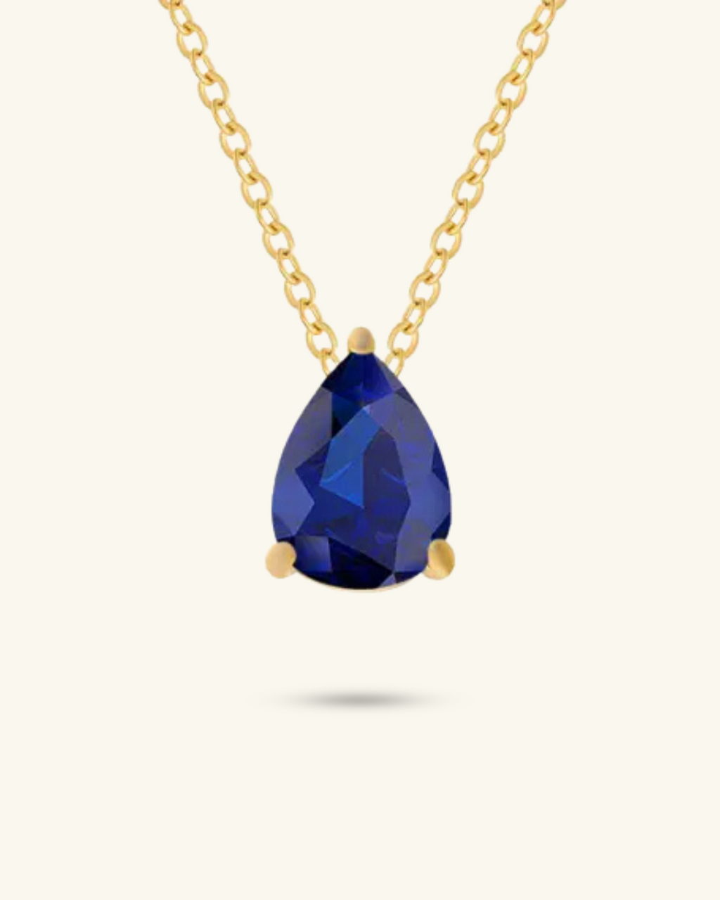 Blue Sapphire Pendant Necklace