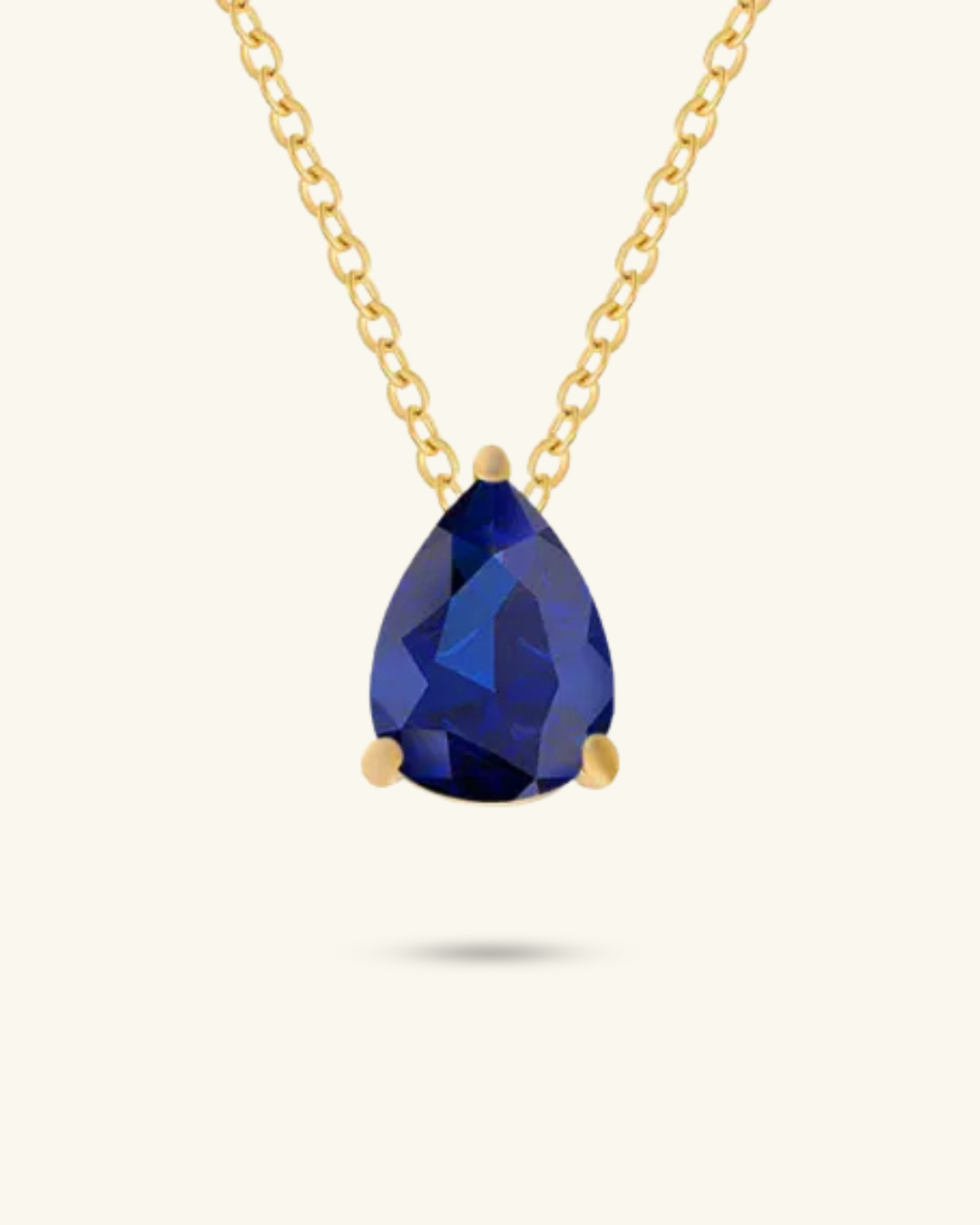 Blue Sapphire Pendant Necklace