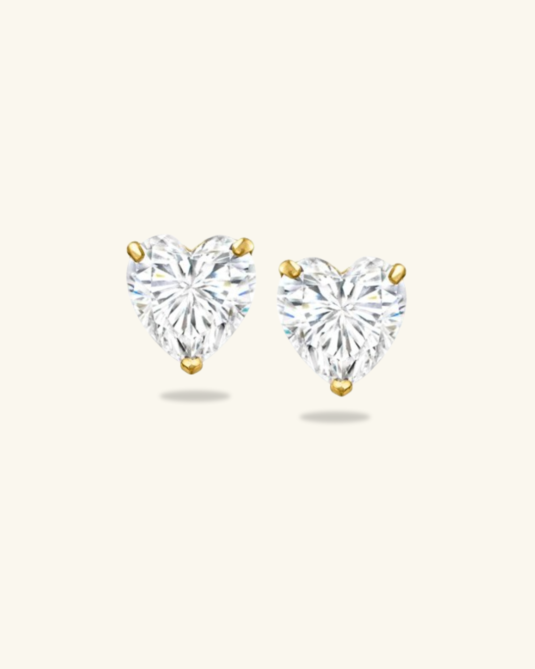 Ava Heart Studs