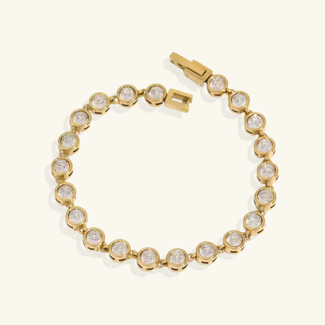Oval Bezel Tennis Bracelet