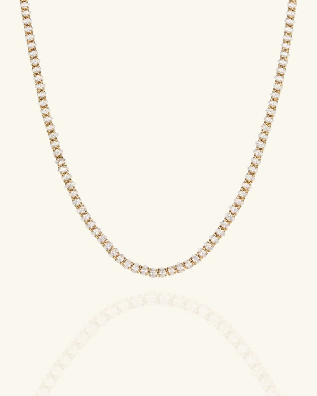 Pave Diamond Tennis Necklace