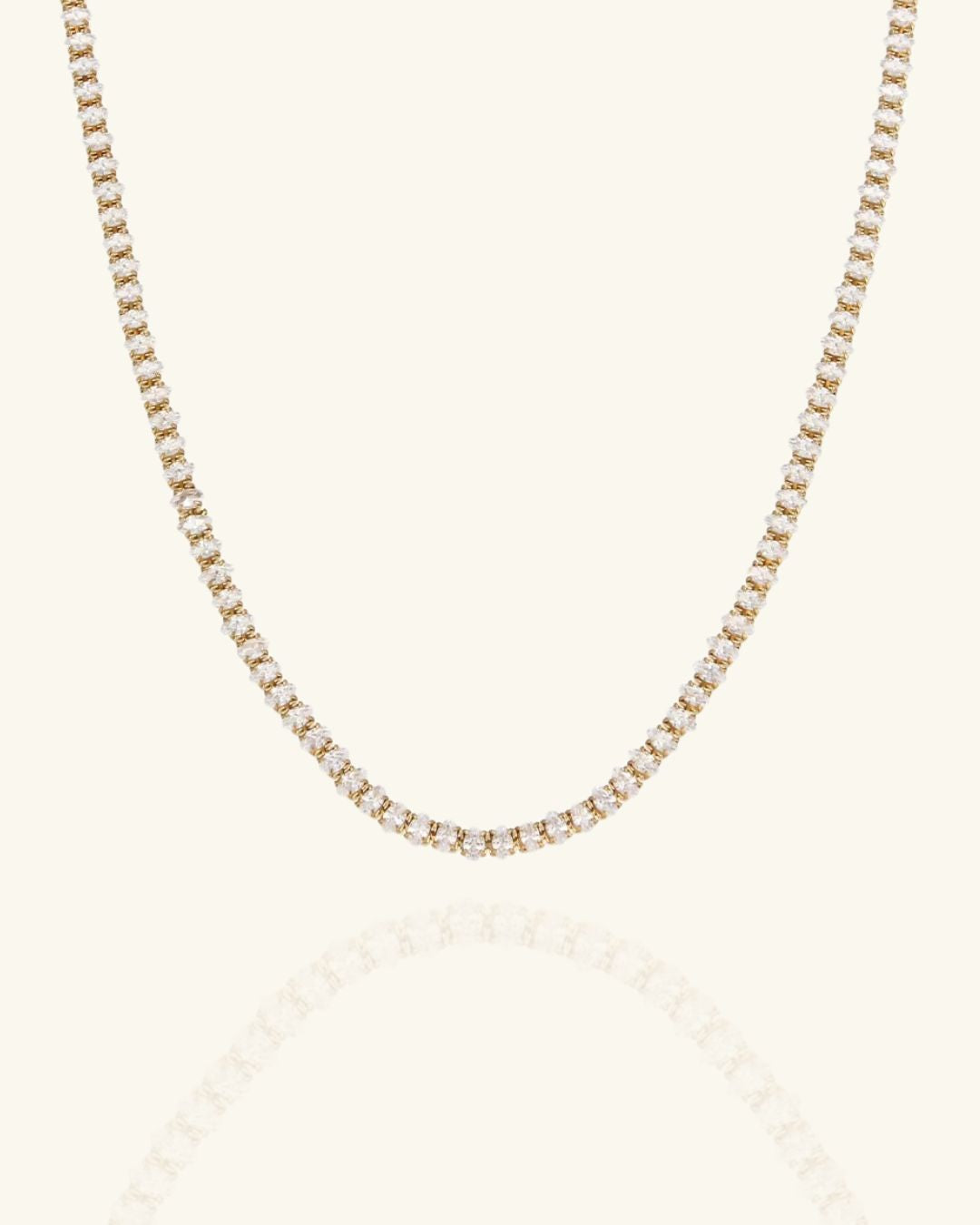 Pave Diamond Tennis Necklace
