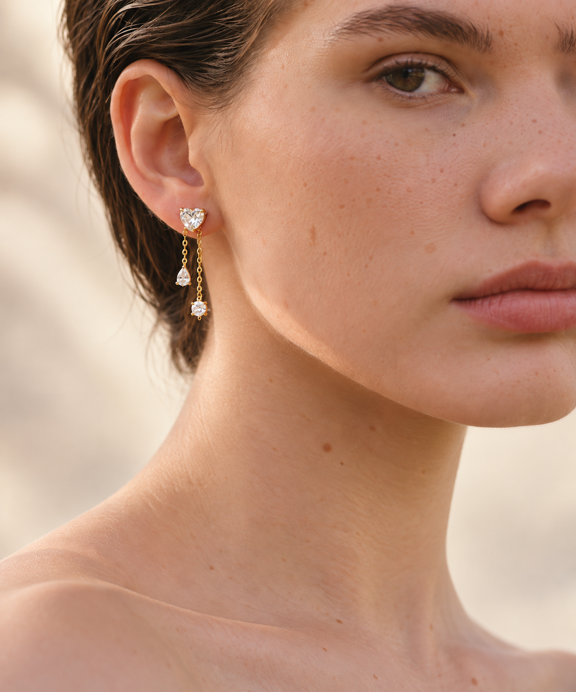 Heart Tassel Earrings