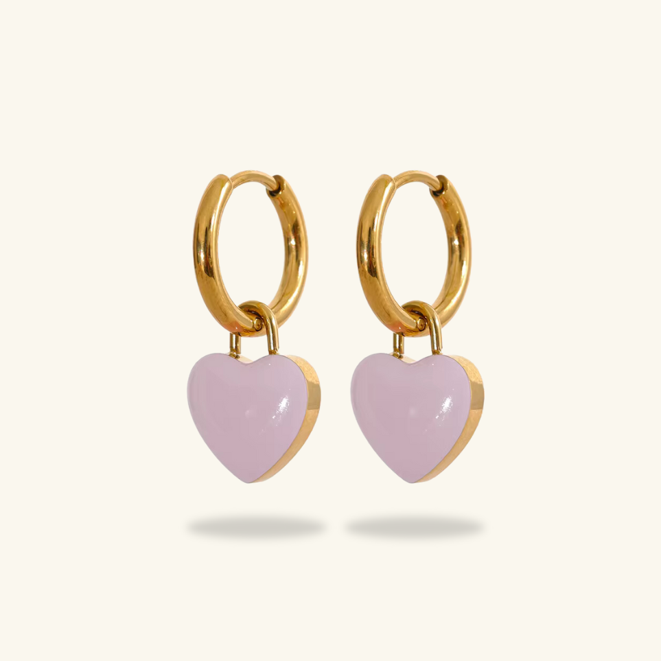 Enamel Heart Drops - Shvetah