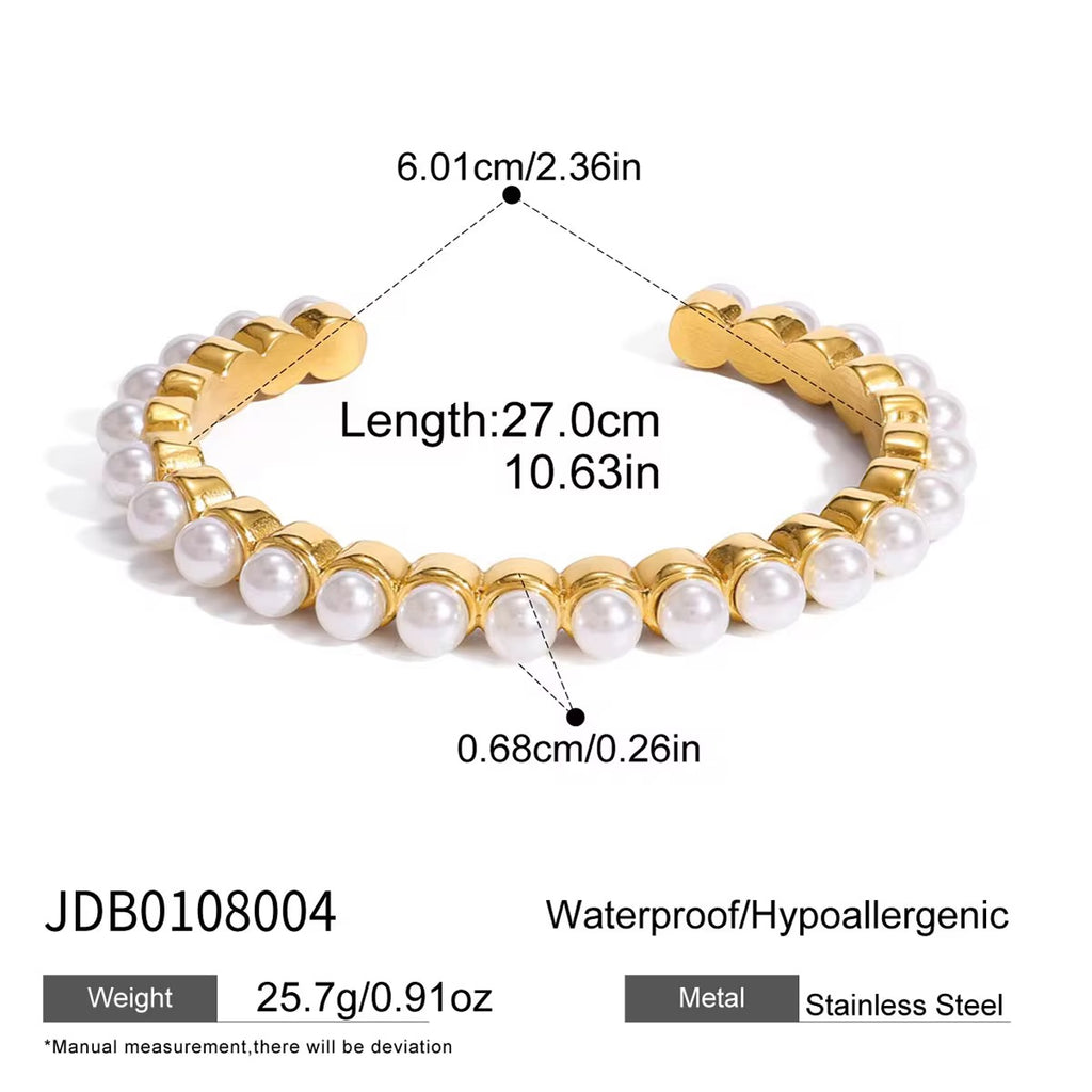Pearl Arc Cuff Bracelet