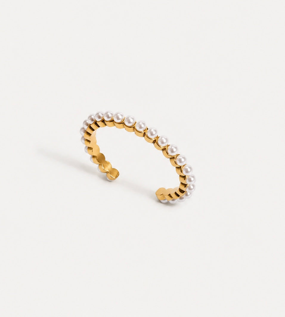 Pearl Arc Cuff Bracelet