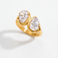 Duo Pear Ring