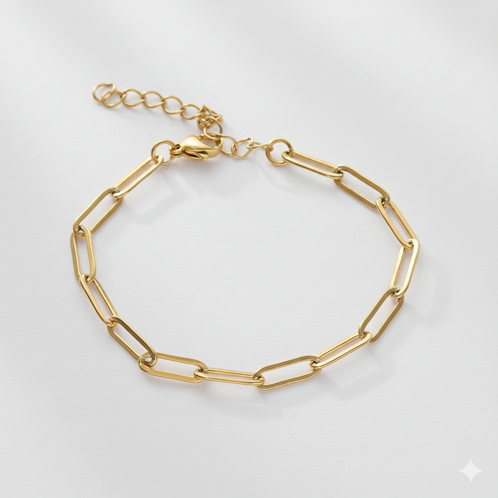 Minimal Paperclip Bracelet