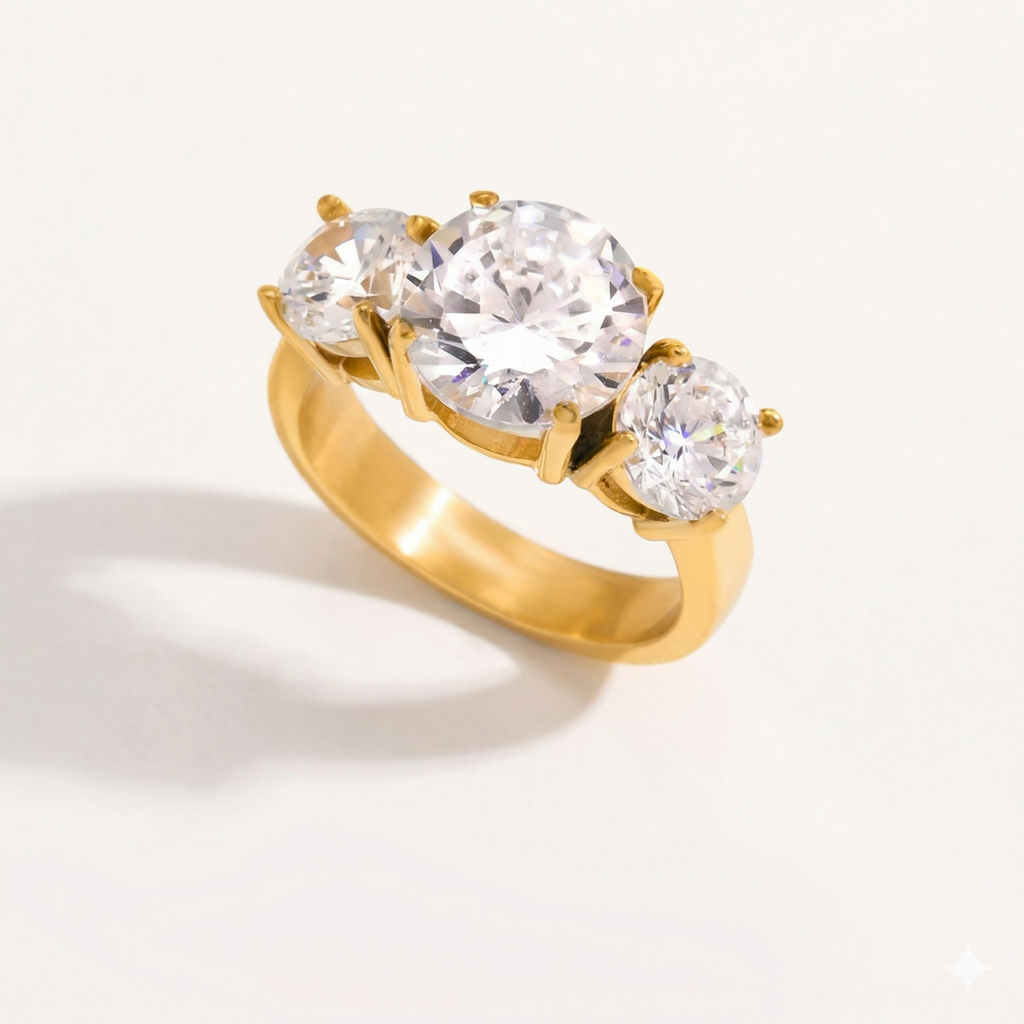Lumina Three-Stone Ring