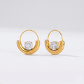 Crescent Hoop Earrings