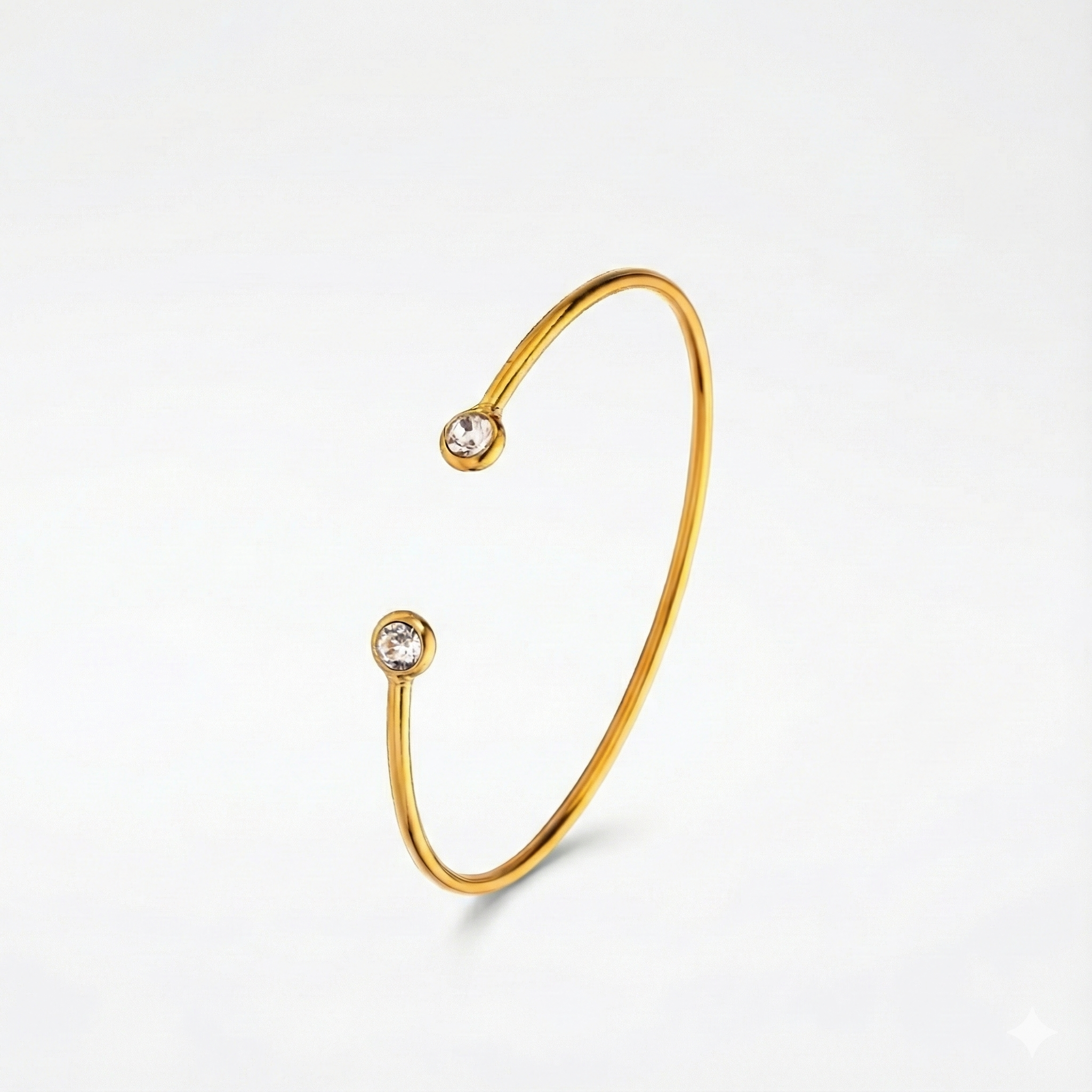 Duo Diamond Slim Cuff