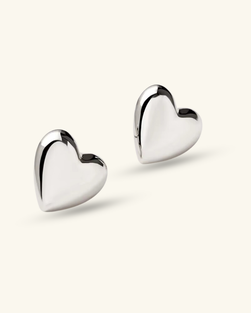 Glossy Heart Studs - Shvetah