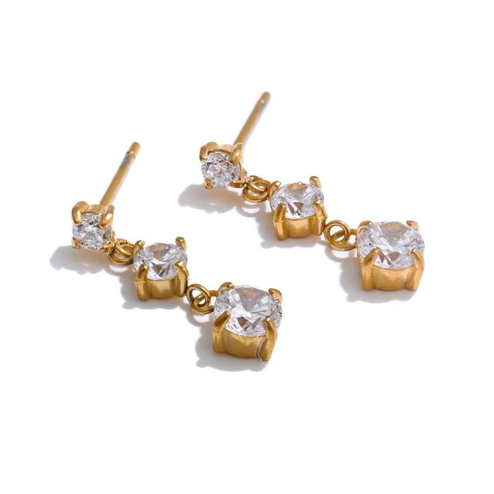 Diamond Icicle Earrings