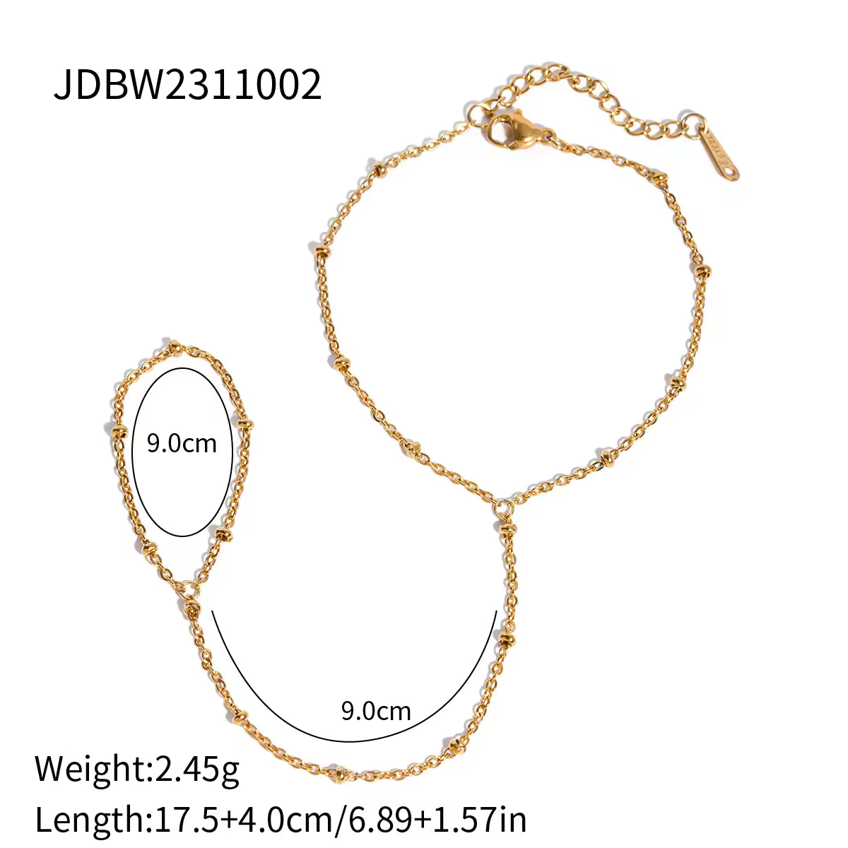Beaded Hand Chain