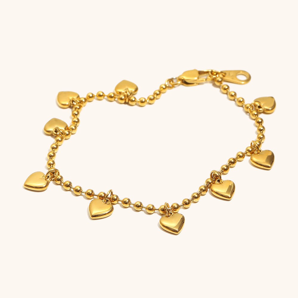 Heart Charm Bracelet