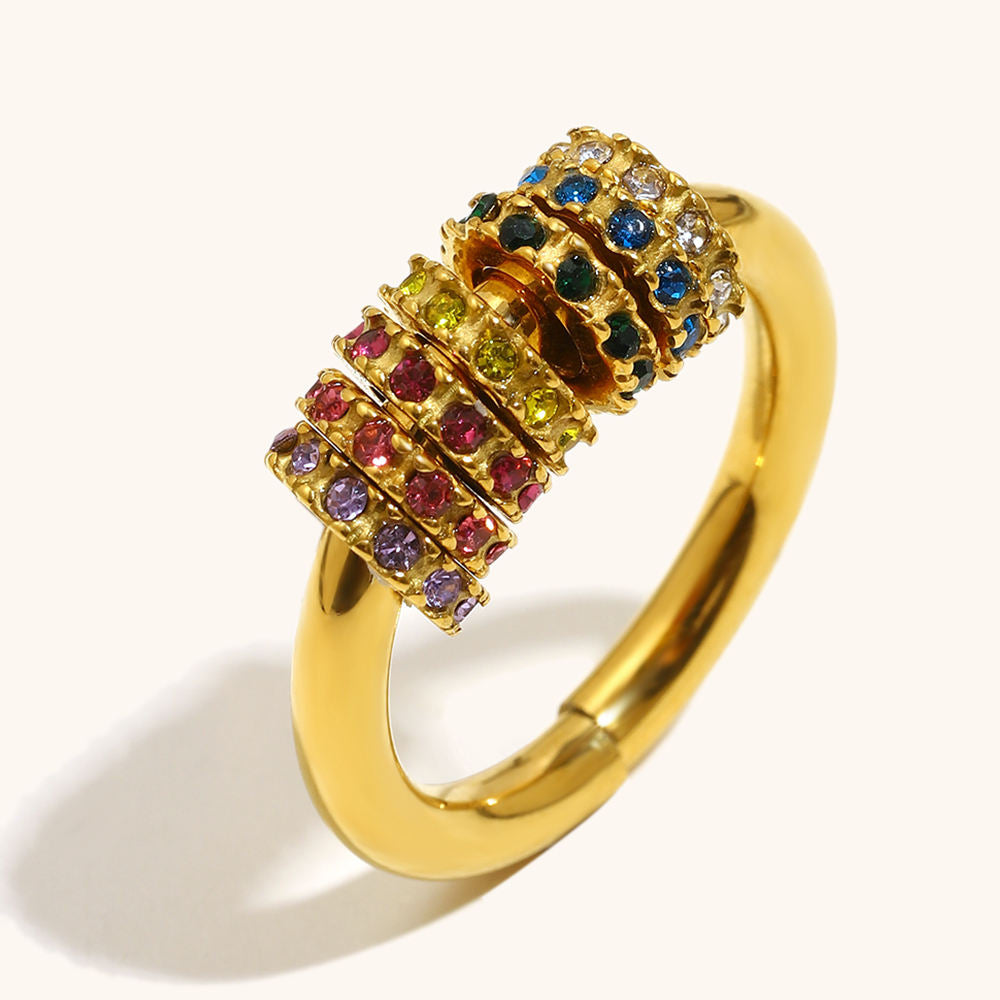 Rainbow Spinner Ring