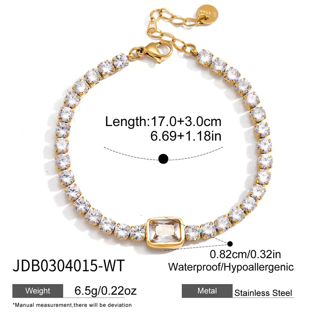 Solitaire Tennis Bracelet