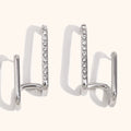 Double Layer Zircon Stud Earrings