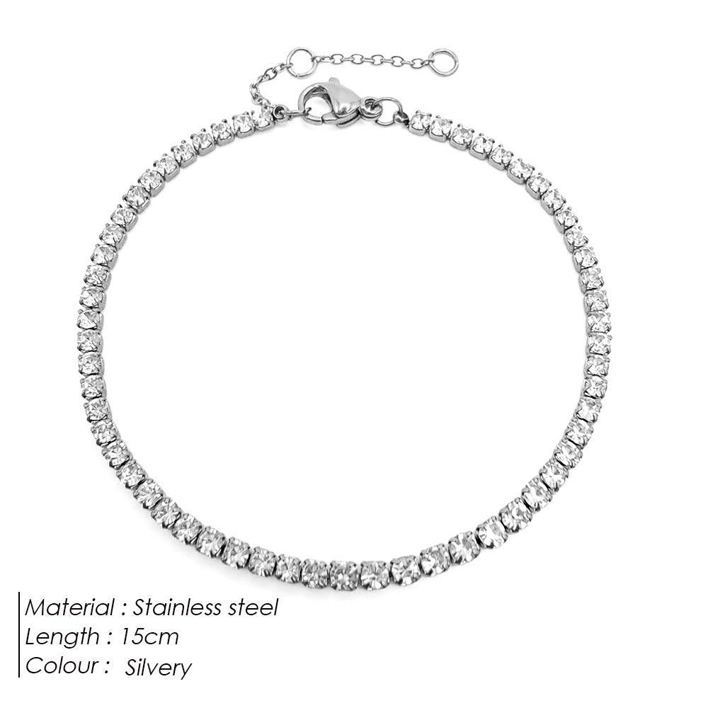 Tennis Bracelet (Silver)
