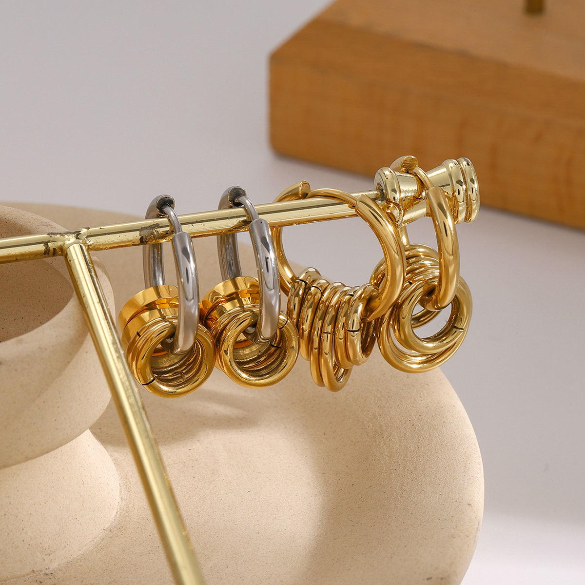 Sienna Charm Hoop Earrings