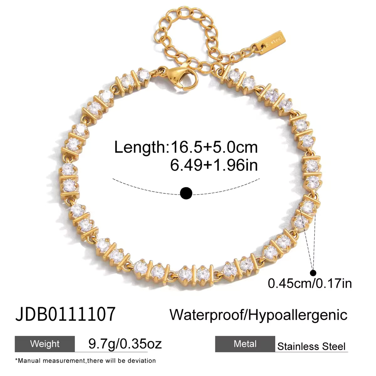 Twin Stone Tennis Bracelet