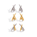 X Cross Stud Earrings